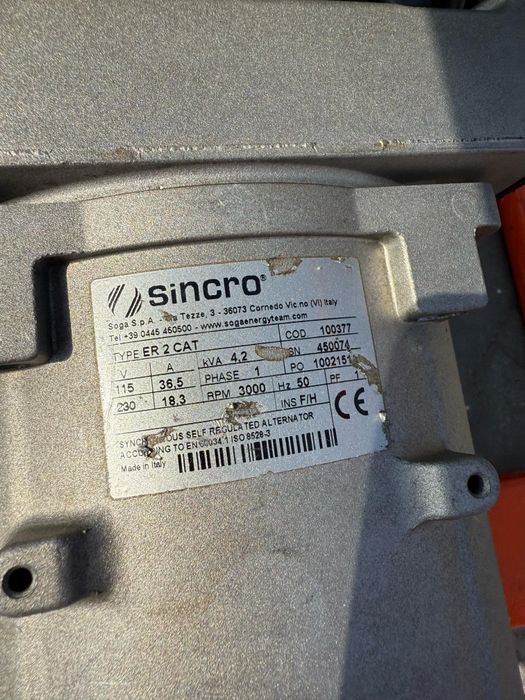 Agregat prądotwórczy Europower EP4100 4,2 KvA 230V silnik Honda