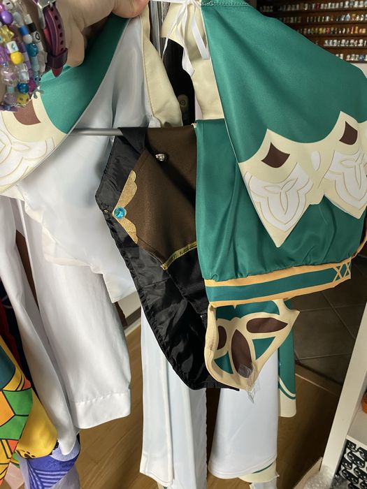 venti genshin impact cosplay stroj wig peruka