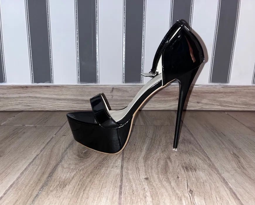62/ Nowe OD RĘKI 40 buty obcasy 17 cm szpilki sandały 36-46