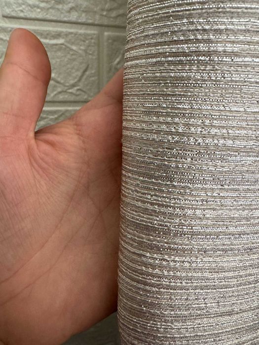 Штора сіра срібляста | ширина 1,5 м | тканина та пошиття на замовлення