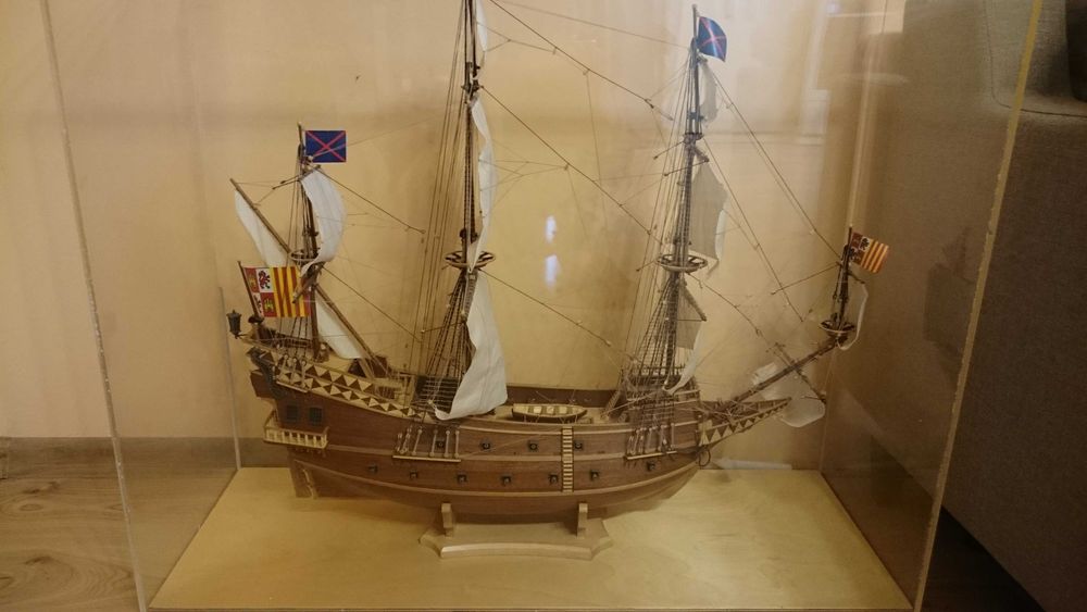 Drewniana replika statku