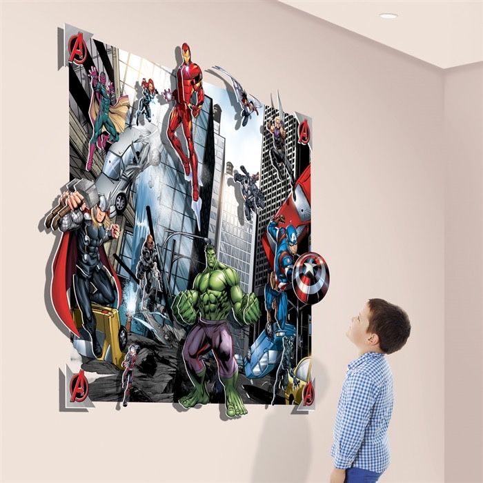 Dekoracja scienna Avengers 3D