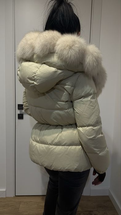 Куртка, пуховик з хутром песця