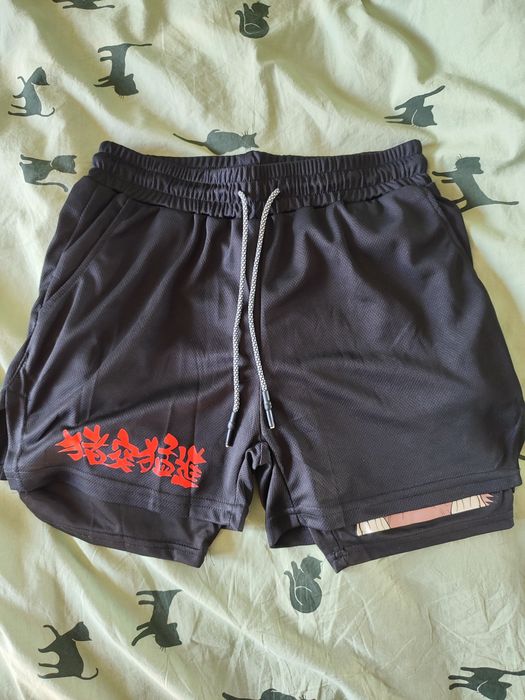 Spodenki męskie dwuwarstwowe demon slayer