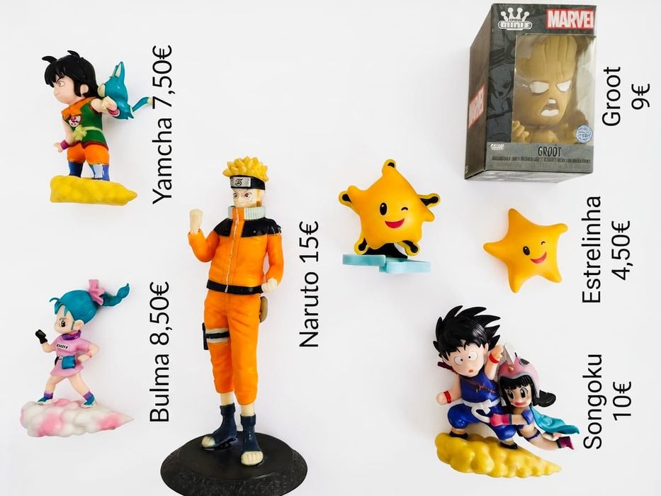 Bonecos Naruto e companhia