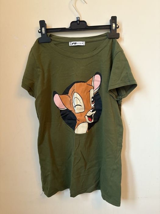 Zielona damska koszulka z bambi