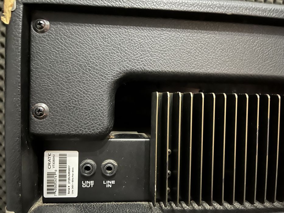 Crate VTX 350H Cabeça de Amplificador + coluna