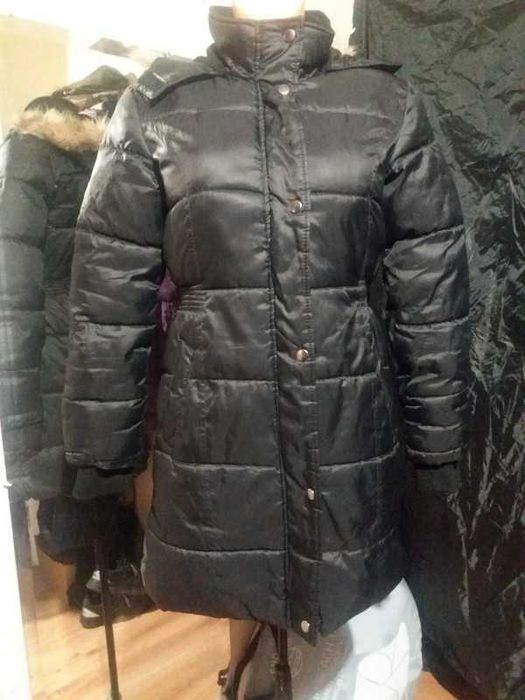 Czarny płaszczyk zimowy (284)