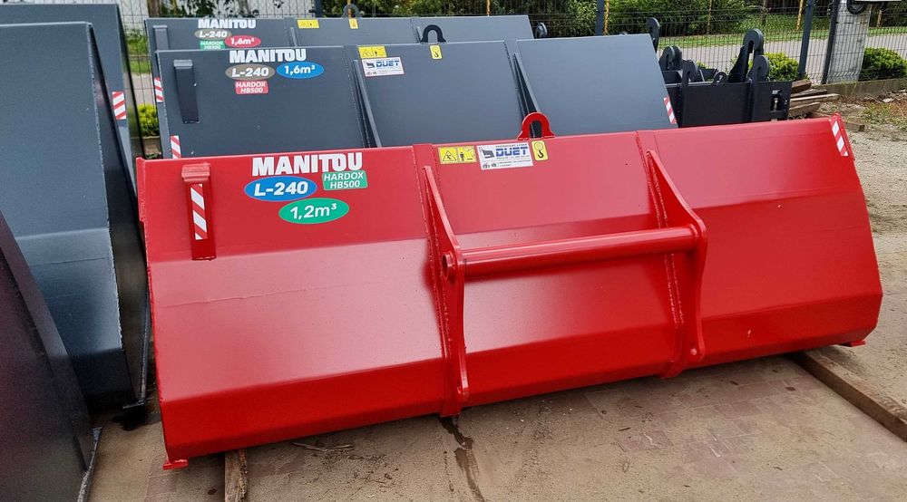 Mała łyżka manitou jcb 240 cm 1,2m3 massey bobcat ferguson matbro 526