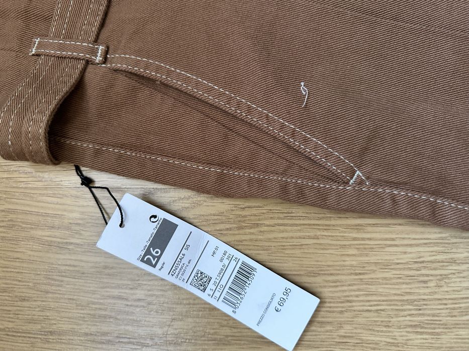 Spodnie sisley 26 brązowe