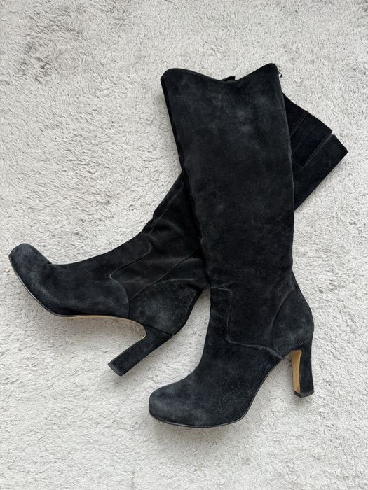 Kozaki Nine West 37 skóra zamsz