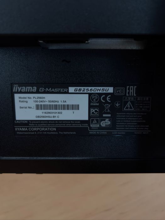 Monitor iiyama GB2560HSU 144Hz 24,5 cala 1080p