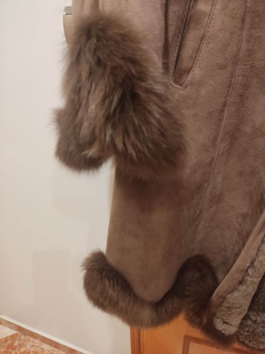 Kożuch damski z naturalnej skóry