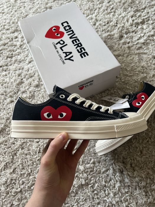 Кеди кросівки Comme Des Garcons Play x Converse Low 150206C