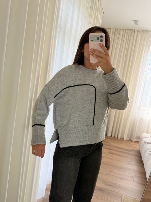 сірий светр бренд zara