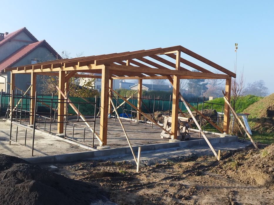 Wiata 50 M2 na 3 auta solidnie polecam