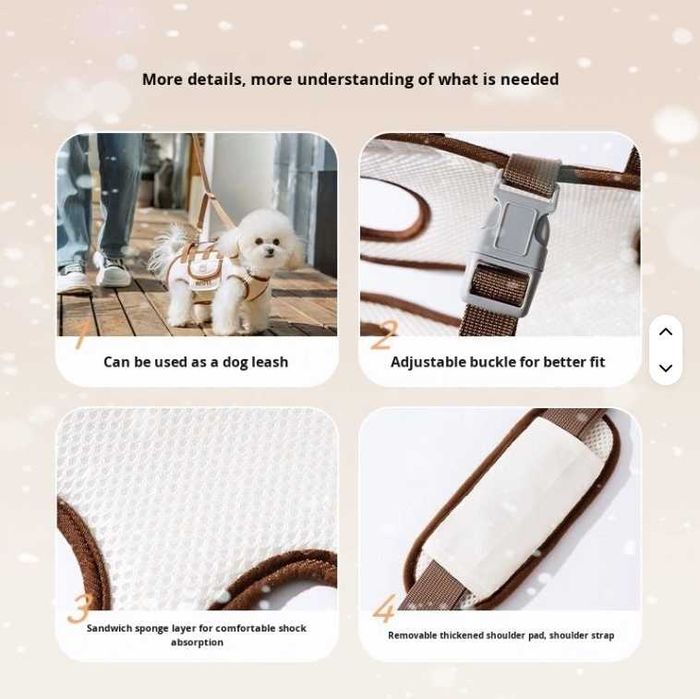 Переноска для собак Hipipet—Комфорт для спини та затишок дляулюбленця!