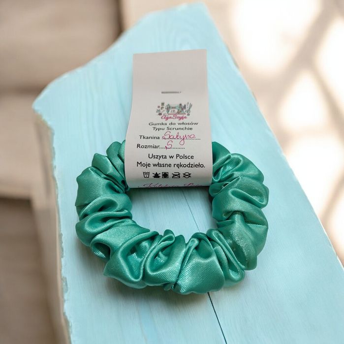 Scrunchie do włosów rozm S Satyna