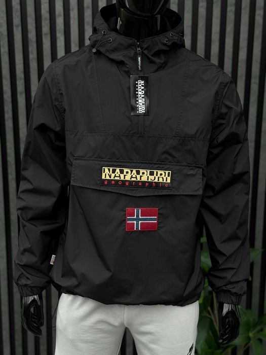 Вітрівка Анорак Napapijri Geographic | Чорна | S-XXXL