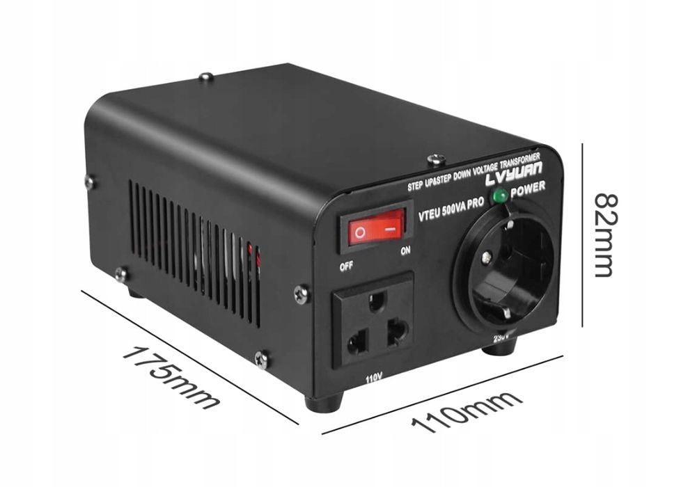 Transformator Napięcia 500 V, 230 V 500 W Uszkodzony