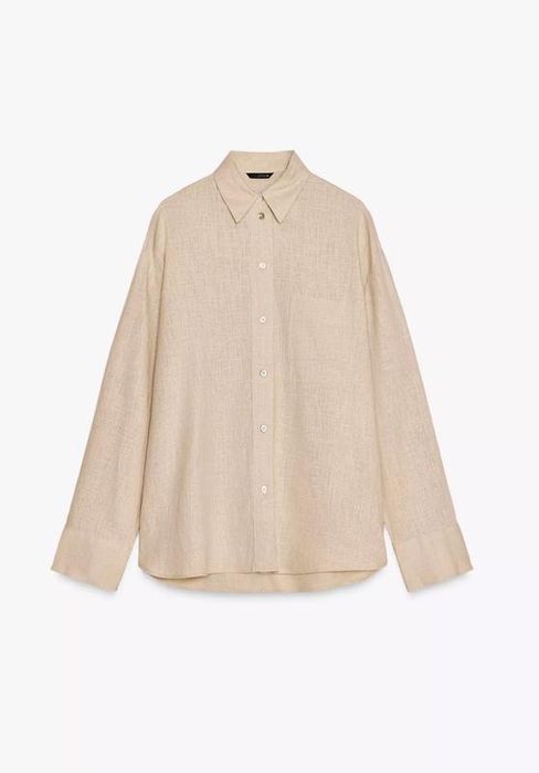 Лляна сорочка ZARA