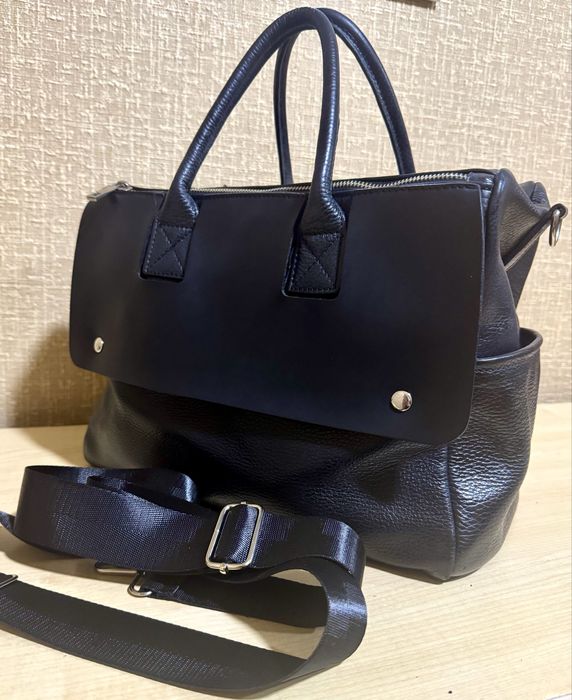 Сумка-саквояж натуральная кожа, Италия