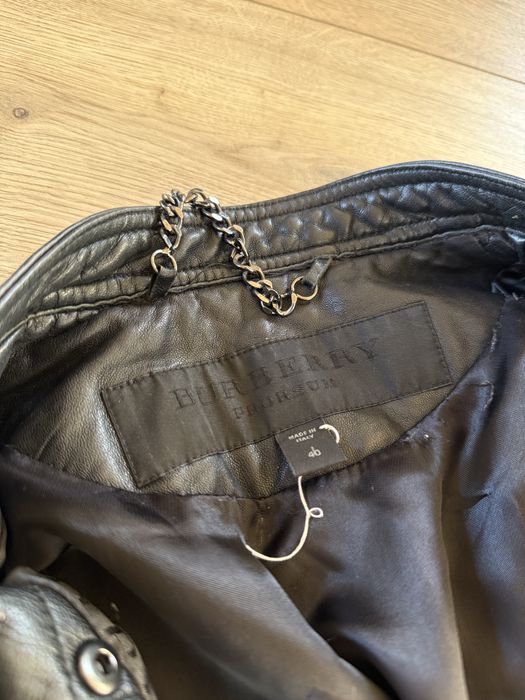 kurtka skórzana Burberry