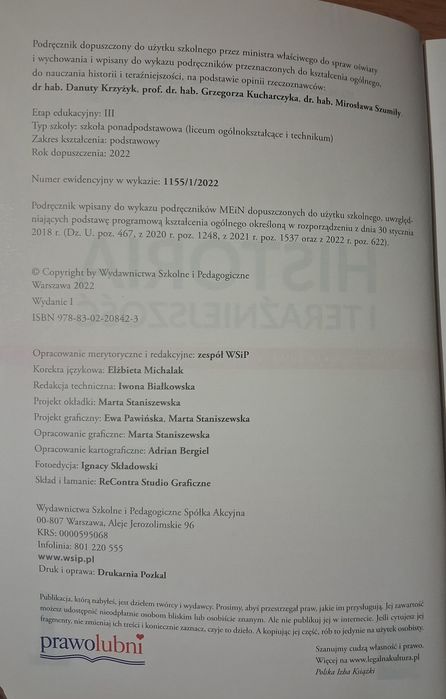Historia i teraźniejszość 1