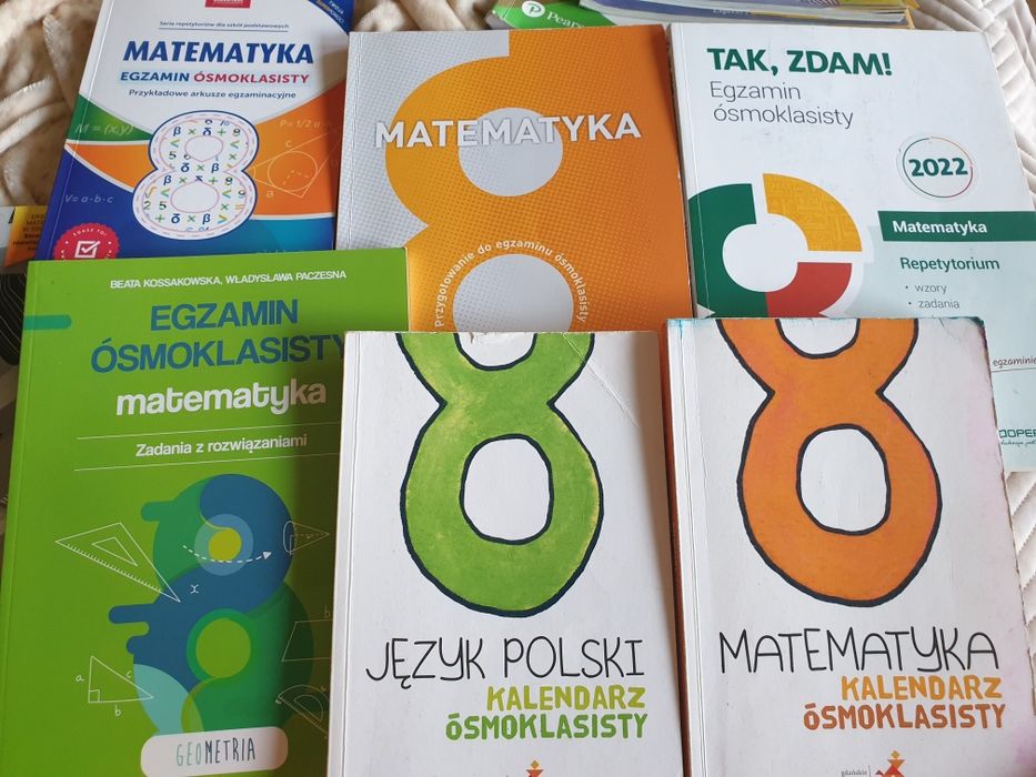 Zestaw repetytoriów dla ośmoklasisty matematyka angielski