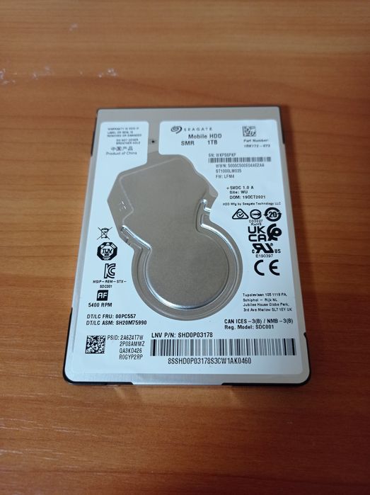 Жорсткий диск Seagate 1ТB Barracuda 5400rpm 128MB ST2000LM015 SATAIII