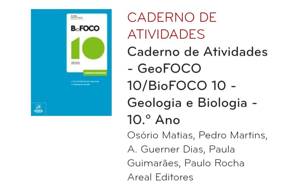 Livros Escolares -10º ano Biologia e Geologia/ Física e Química