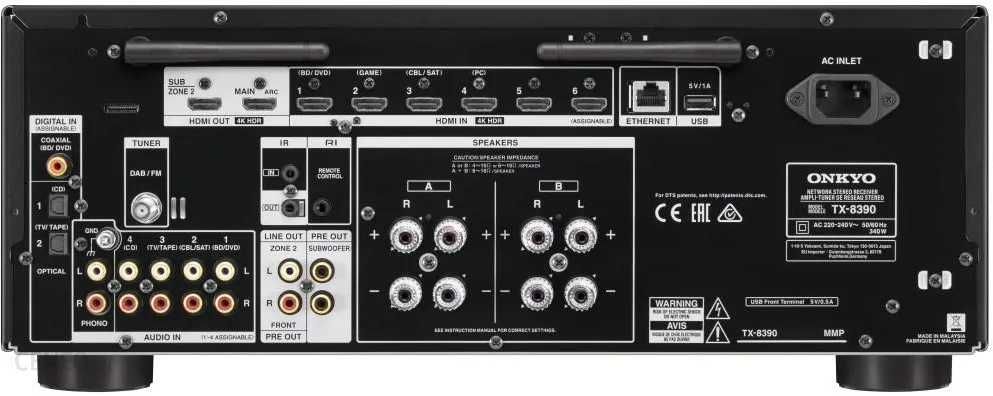 ONKYO TX-8390 Amplituner stereo 2X200W HDMI Flagowy Model stan idealny