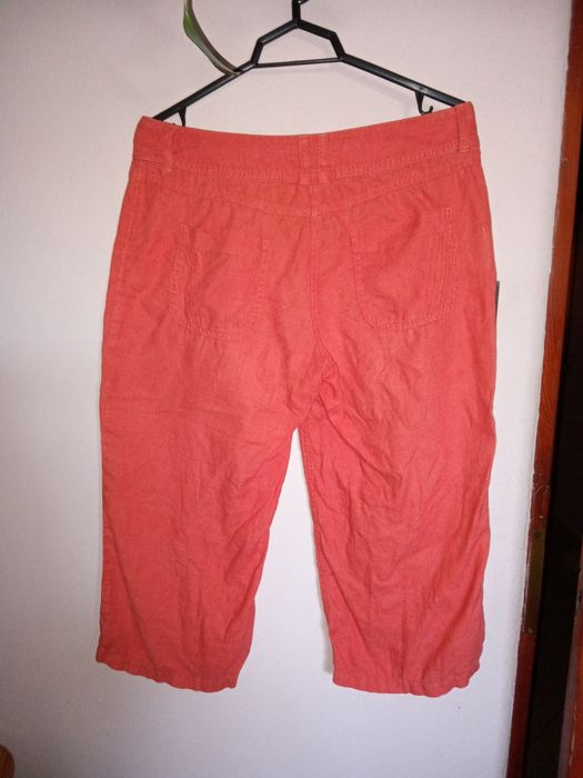Spodenki rybaczki damskie 100% len  xl