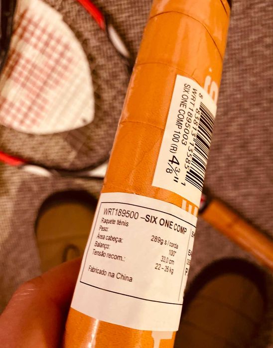 Raquetes wilson tenis L3 six one comp 100 4 3/8