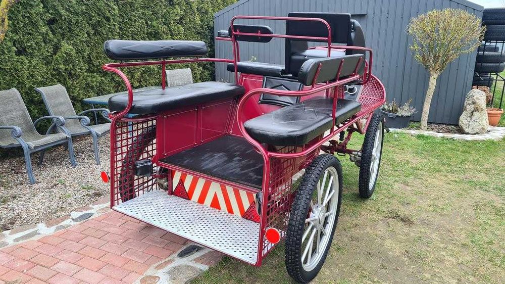Bryczka konna Wagonetka Powóz Singiel - Para