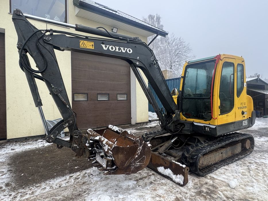 VOLVO EC55 5t koparka gąsienicowa minikoparka midi 5,5t 6t 3 łyżki