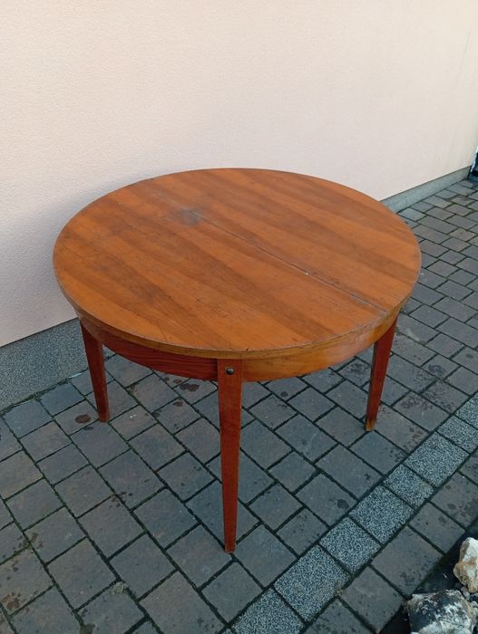 Stół okragły PRL Transport