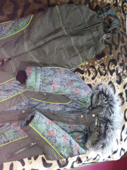 Детская Курточка + комбинезон, тёплый комплект