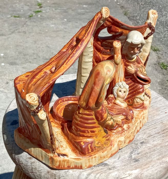 Presépio em cerâmica vidrada