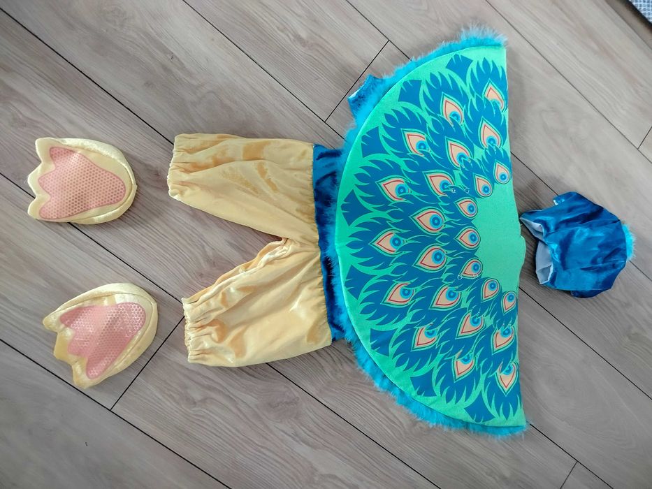 Kostium Dziecięcy Pawia dla dziecka 5 częściowy 80 cm