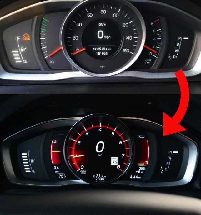Панель приладів приборов TFT VOLVO S60 V60 V70 XC60 XC70 S80