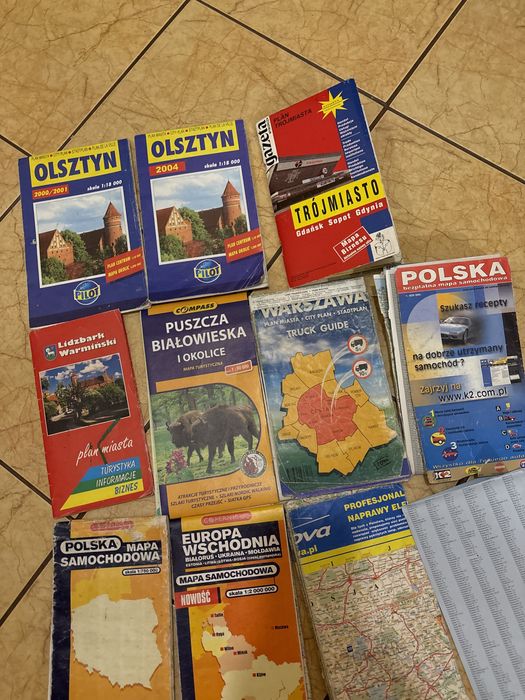 Stare mapy miast i Polski