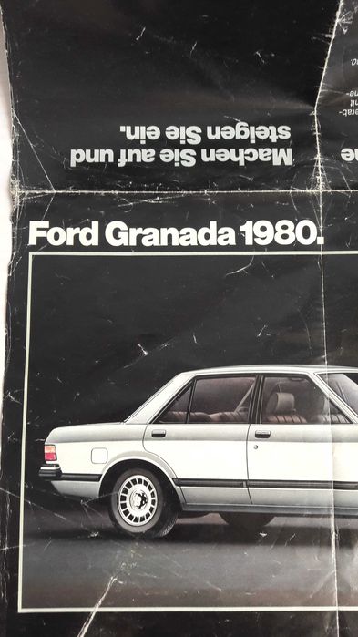 Prospekt rozkładowy Ford Granada 1980