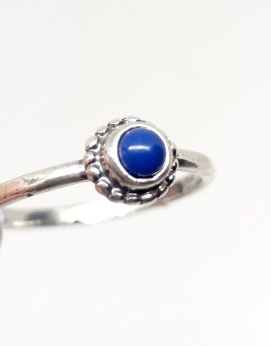 Pierścionek lapis lazuli rozmiar 14 srebro 925
