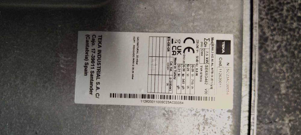 Placa gás Teka Inox como nova