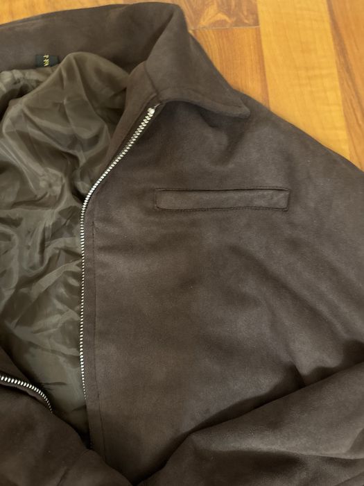 Бомбер із замші ( Італія) шоколадного кольору