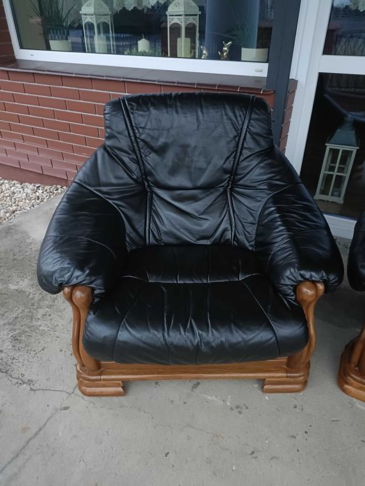 Sprzedam wypoczynek ze skóry -Skóra -skórzany –skórzana -skórzane