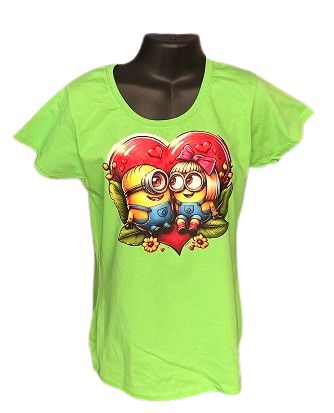 Koszulka Damska Z Nadrukiem Minionki Miłość roz. M