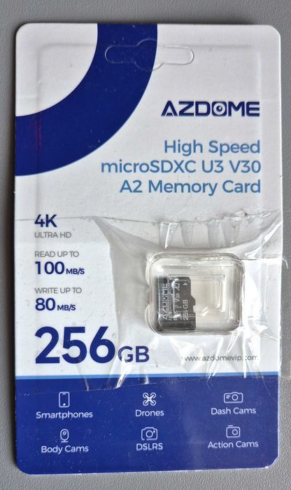 Azdome Karta pamięci microSDXC 256 GB