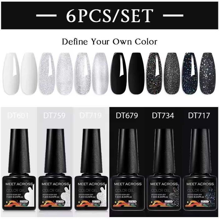 conjunto de  vernizes de gel novos